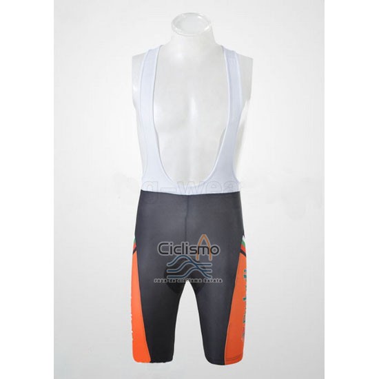 Euskalte Ropa Ciclismo Culotte Corto 2011 Hombre Mangas Cortas Naranja